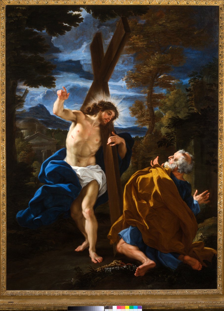 Sir, minne olet menossa? (öljy kankaalle) tekijältä Giovanni Battista (1639 1709) Gaulli
