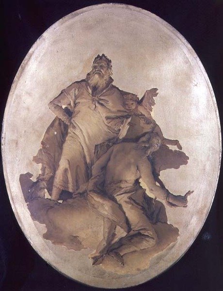 Allegoria ansioista ja varovaisuudesta tekijältä Giovanni Battista Tiepolo