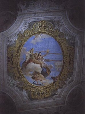 Ajan ja totuuden allegoria (kattomaalaus) tekijältä Giovanni Battista Tiepolo