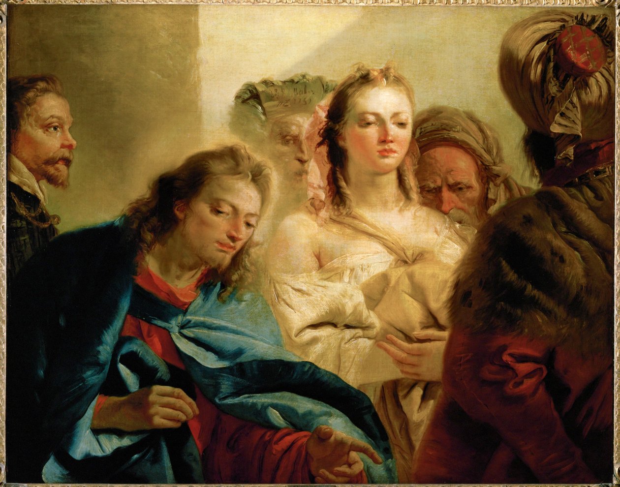 Kristus ja avionrikkojatar ... tekijältä Giovanni Battista (1696-1770) Tiepolo
