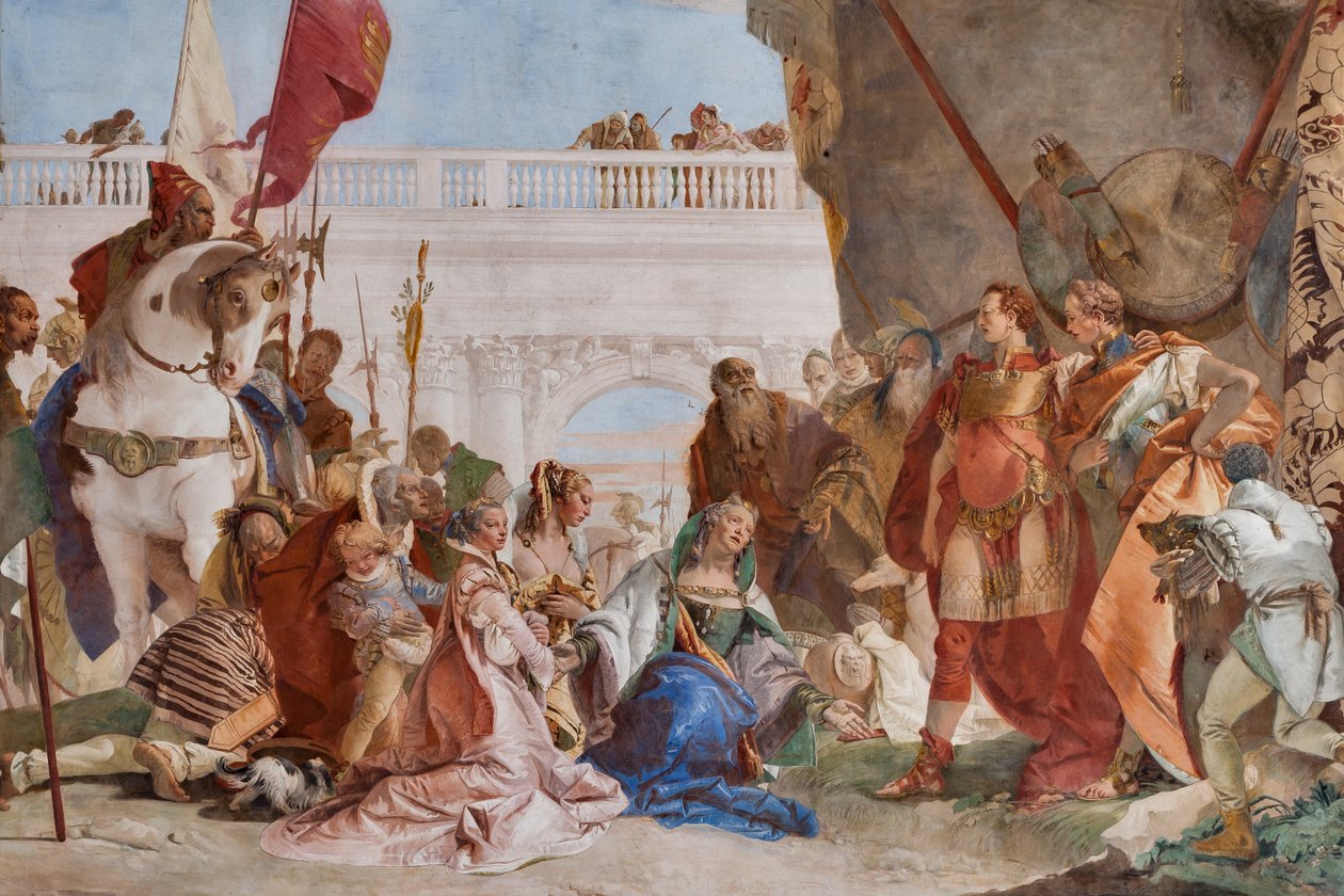 Aleksanteri Suuren pidättyvyys (yksityiskohta) tekijältä Giovanni Battista Tiepolo