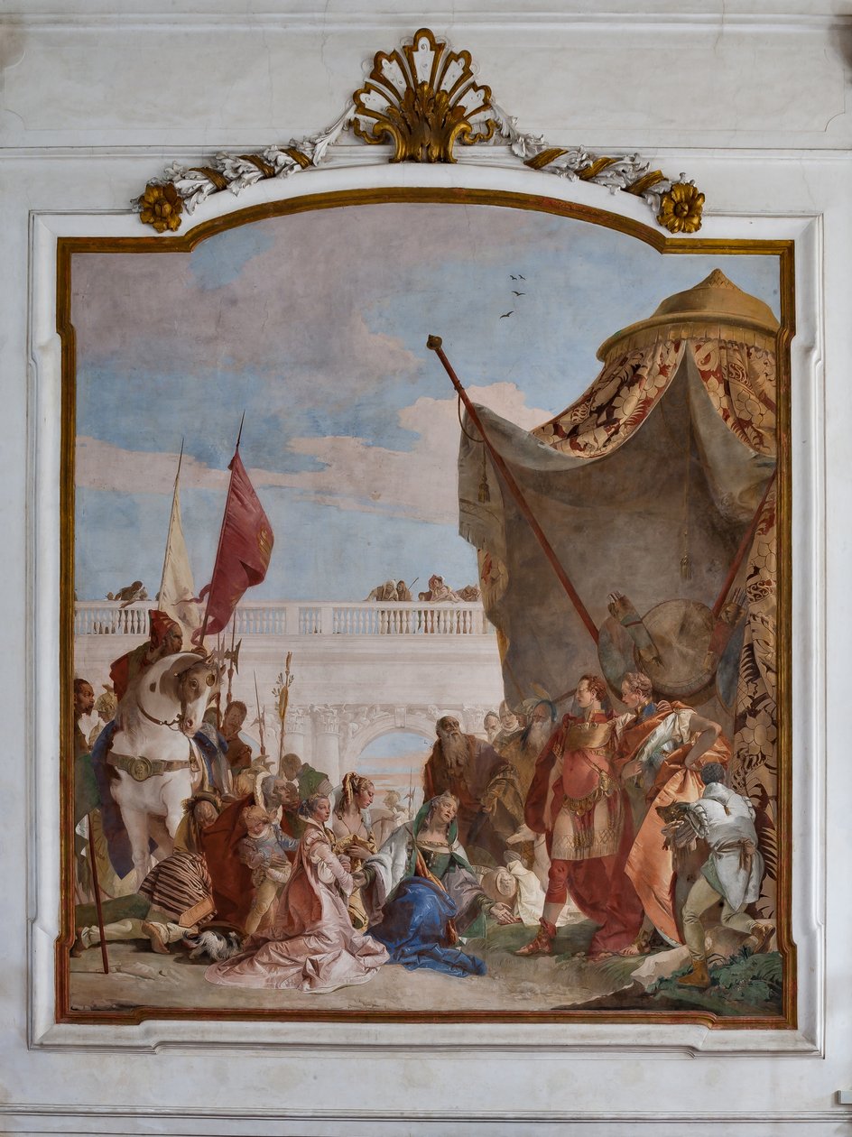 Aleksanteri Suuren pidättyvyys tekijältä Giovanni Battista Tiepolo