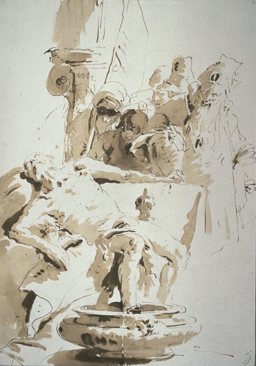 Fantasia Senecan kuolemasta tekijältä Giovanni Battista Tiepolo