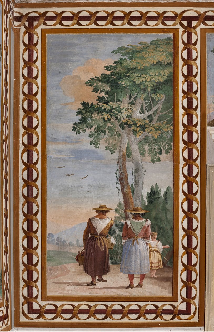 Vierasmajoitus, Maaseutumaisemien huone: "Maisema talonpoikien kanssa" tekijältä Giovanni Battista Tiepolo