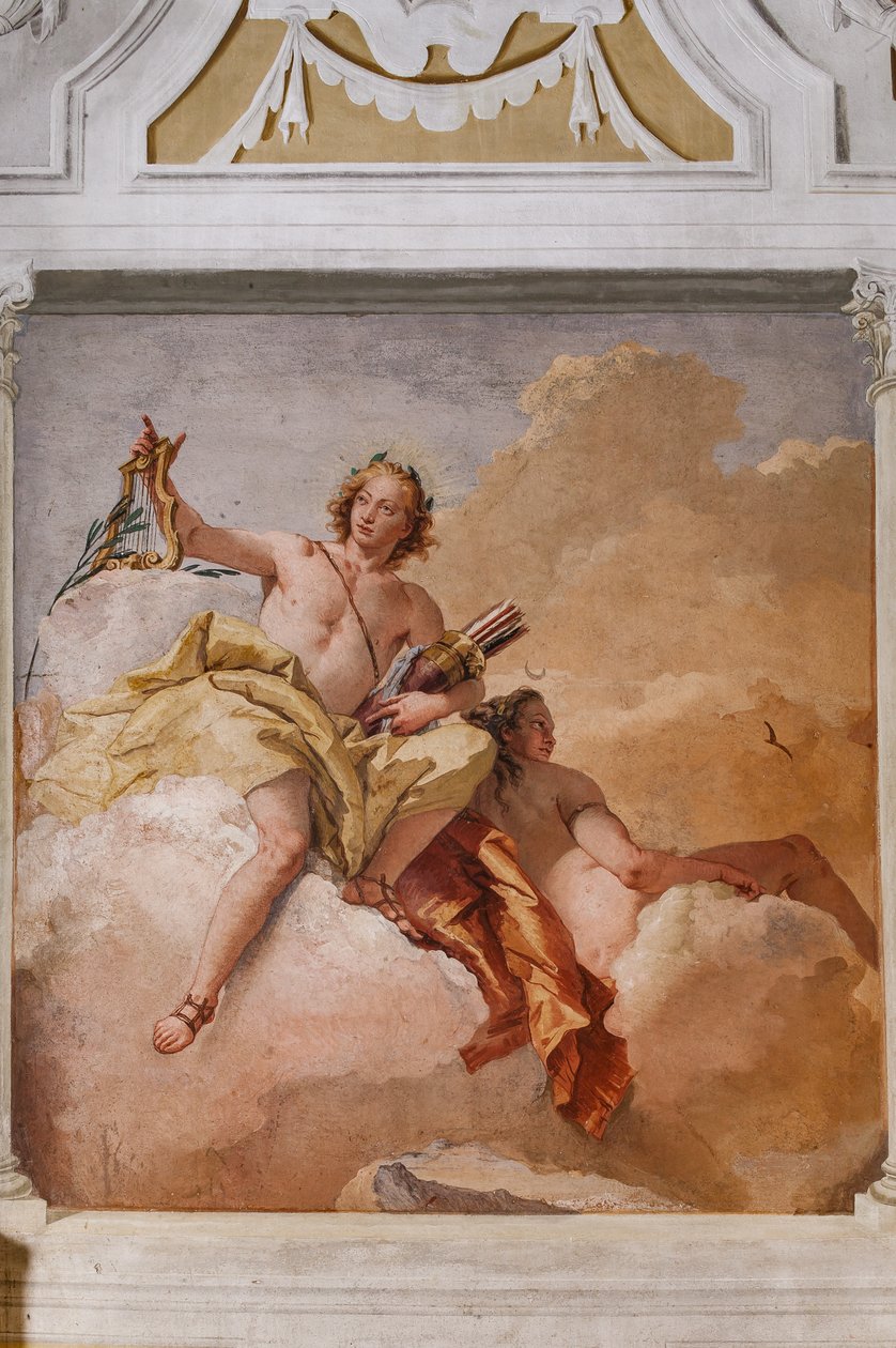 Vierasmajoitus, Olympuksen huone: "Apollo ja Diana" tekijältä Giovanni Battista Tiepolo