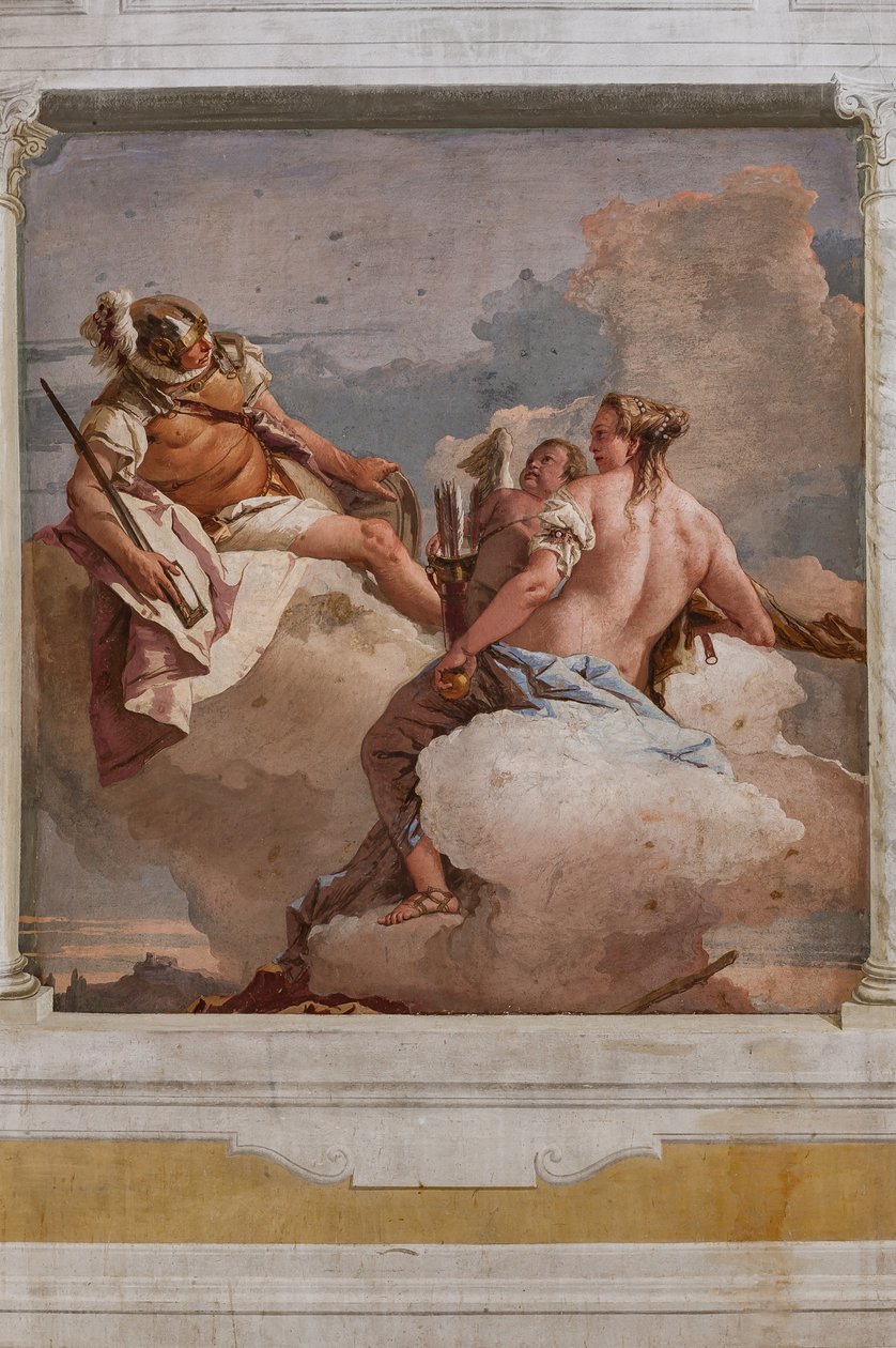 Vierasmajoitus, Olympuksen huone: "Mars, Venus ja Eros" tekijältä Giovanni Battista Tiepolo