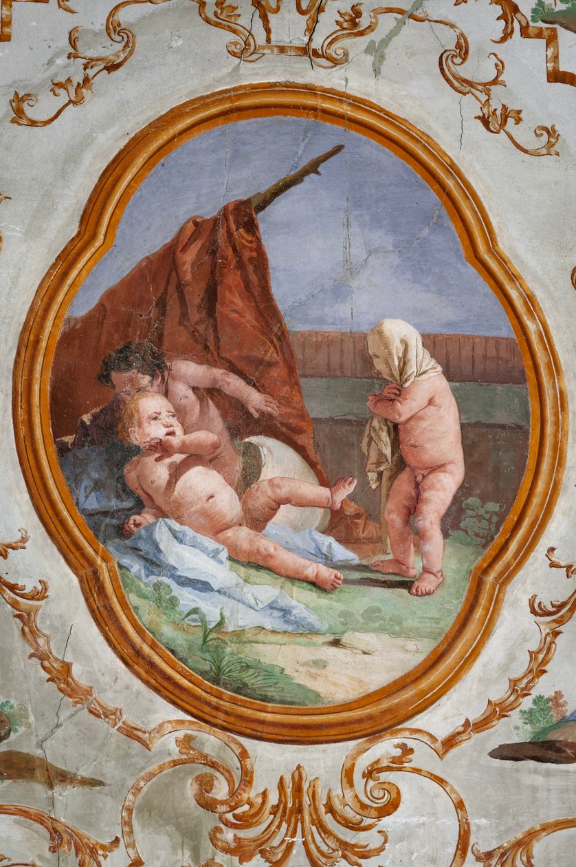 Vierasmajoitus, Putin huone, medaljonki putilla: "The Disguise" tekijältä Giovanni Battista Tiepolo