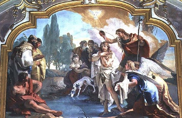 Kristuksen kaste (fresko) tekijältä Giovanni Battista Tiepolo
