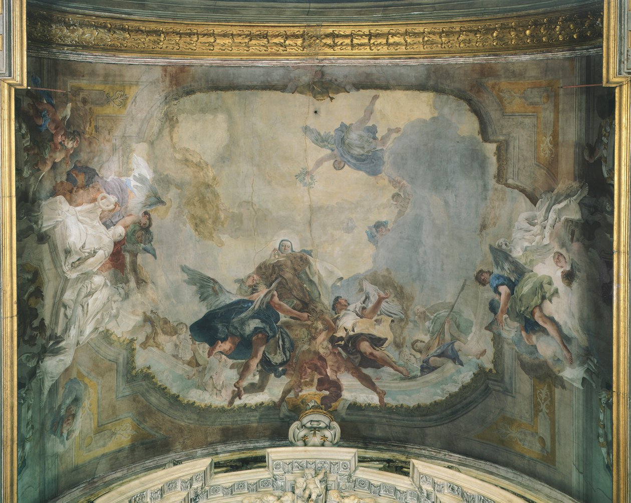 Pyhän Teresan apoteoosi (fresko) tekijältä Giovanni Battista (1696-1770) Tiepolo