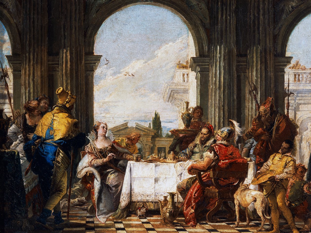 Kleopatran juhla tekijältä Giovanni Battista Tiepolo