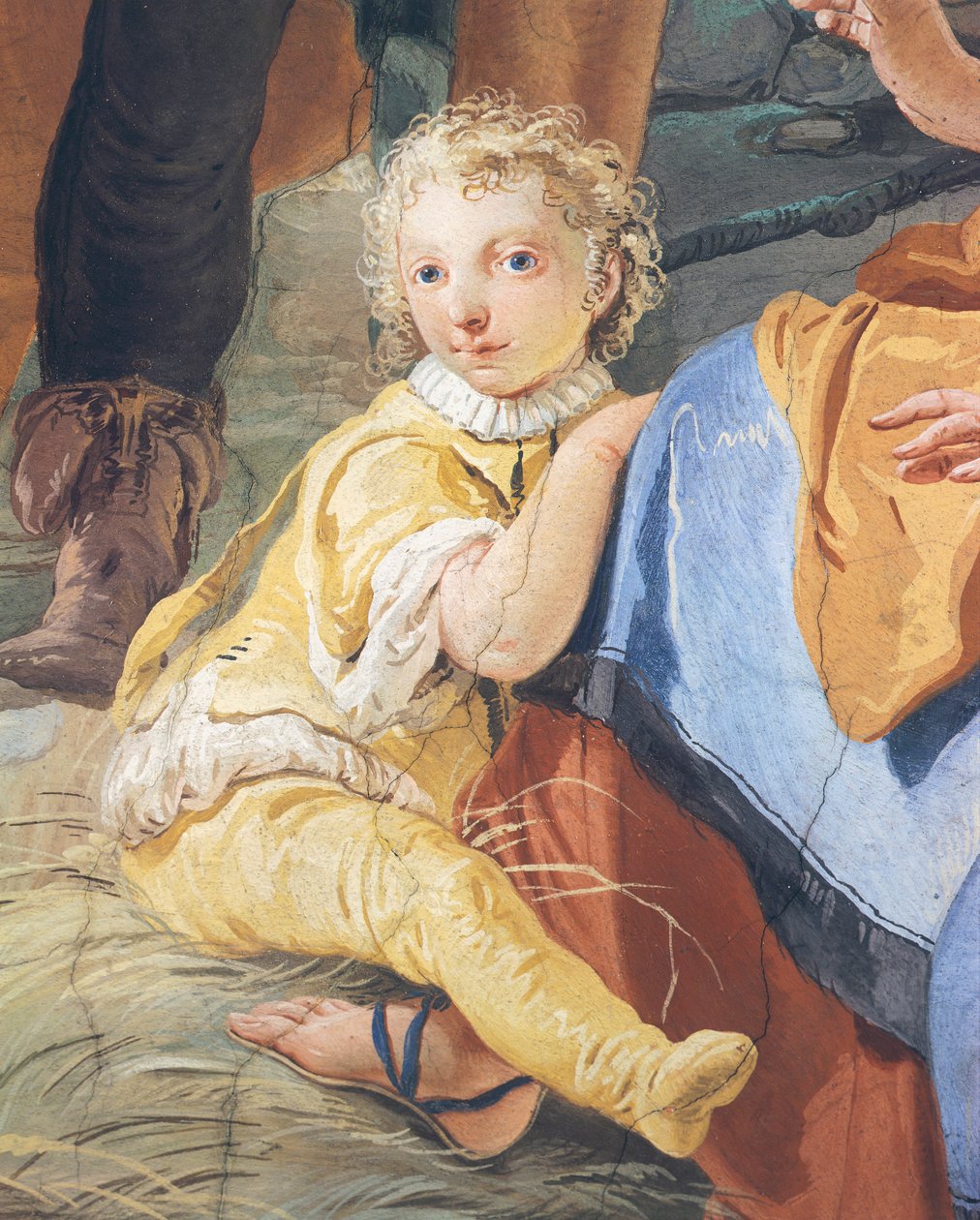 Lapsi, Giambattista Tiepolo (1696-1770), fresko, Arkkipiispan palatsi, Udine, Italia tekijältä Giovanni Battista Tiepolo