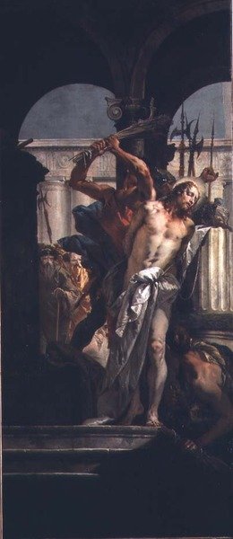 The Flagellation (öljy kankaalle) tekijältä Giovanni Battista Tiepolo