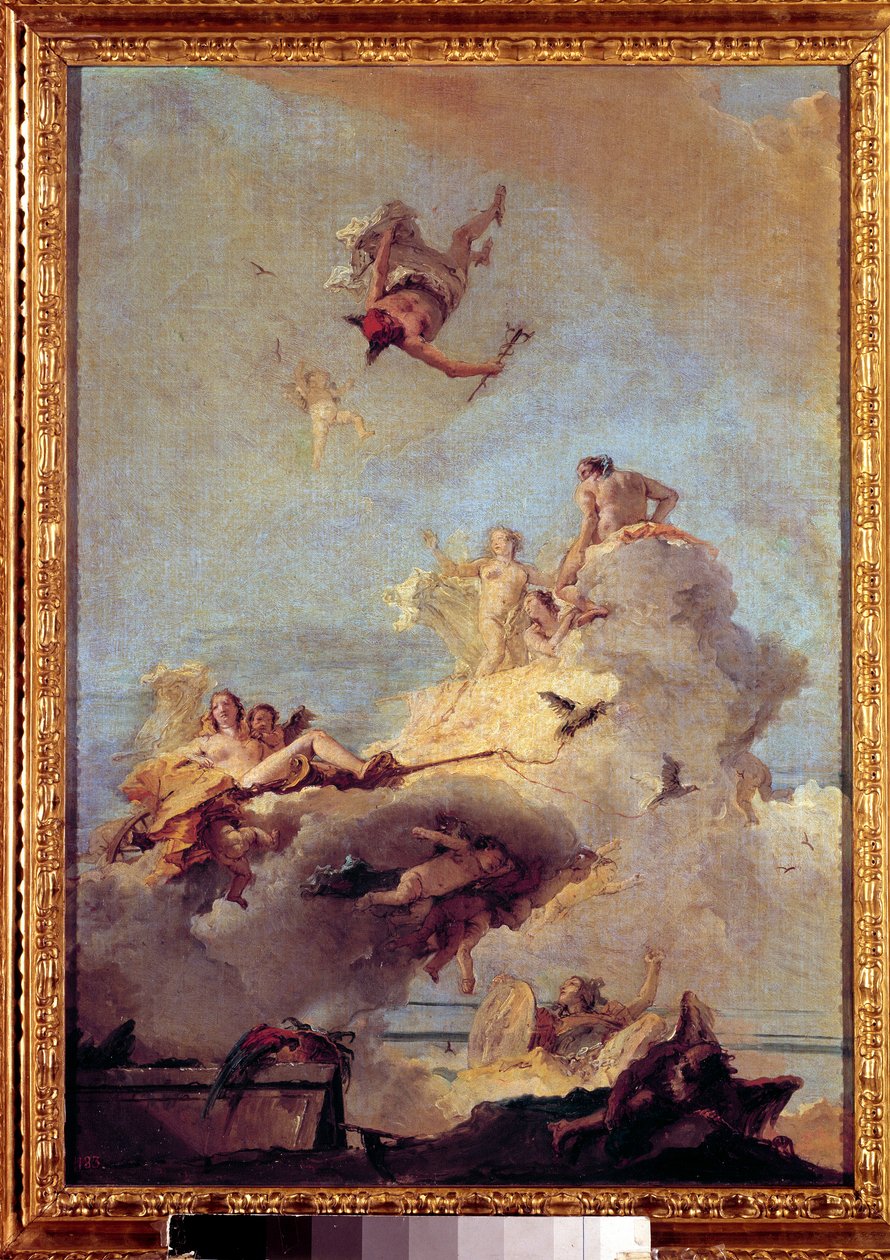 Giovanni Battista (Giambattista) Tiepolon (1696-1770) Olympus-maalaus 1700-luvun Madridissa, Prado-museo. tekijältä Giovanni Battista Tiepolo