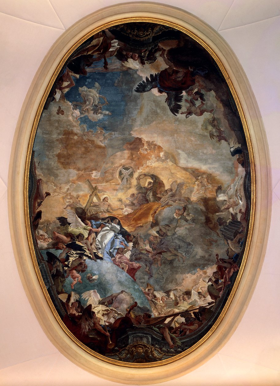 Uskon voitto (fresko) tekijältä Giovanni Battista Tiepolo