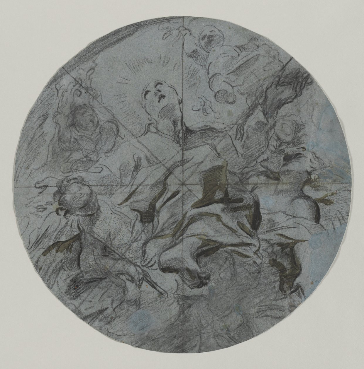 Pyhän apoteoosi (recto) tekijältä Giovanni Battista Benaschi