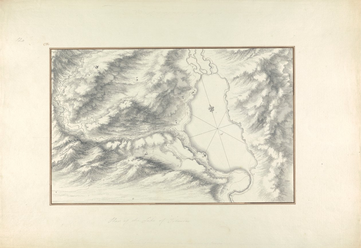 Plano do Lago Tiberíades Finlandês tekijältä Giovanni Battista Borra