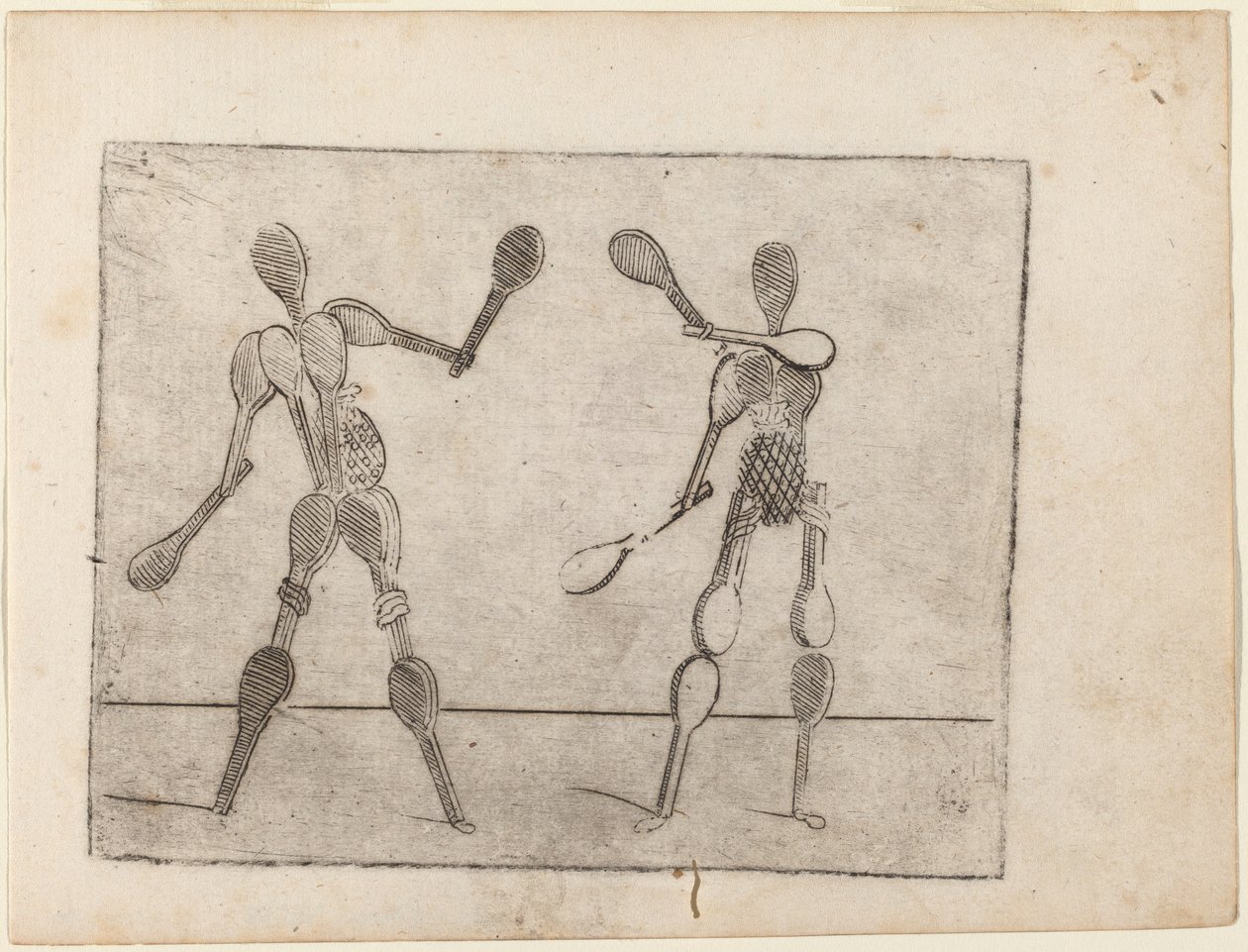 Teoksesta "Bizzarie di different figures" tekijältä Giovanni Battista Bracelli
