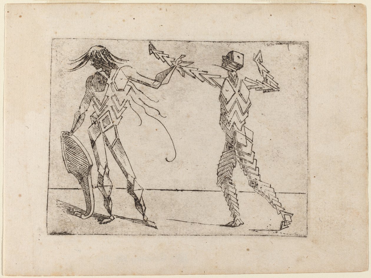 Teoksesta "Bizzarie di different figures" tekijältä Giovanni Battista Bracelli