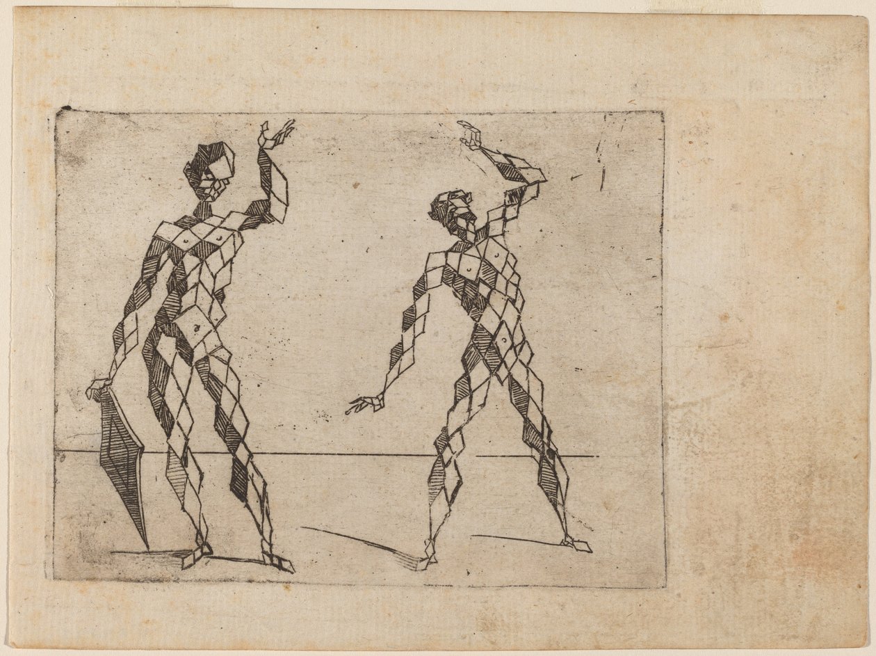 Teoksesta "Bizzarie di different figures" tekijältä Giovanni Battista Bracelli