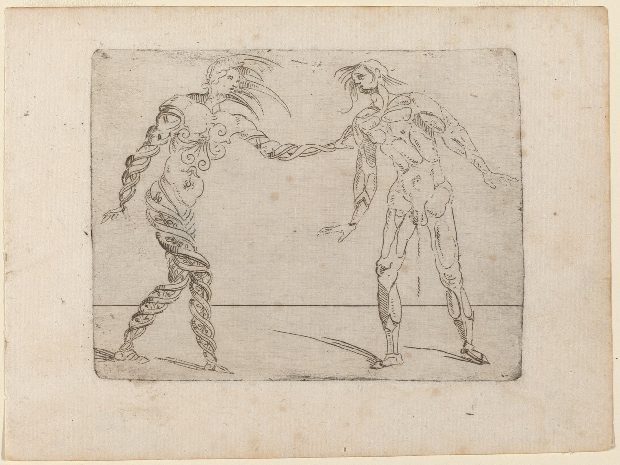 Teoksesta "Bizzarie di different figures" tekijältä Giovanni Battista Bracelli
