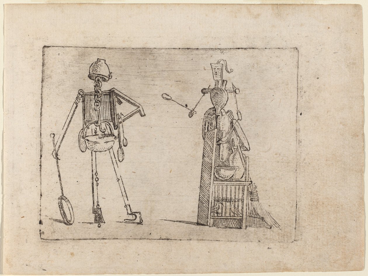 Teoksesta "Bizzarie di different figures" tekijältä Giovanni Battista Bracelli