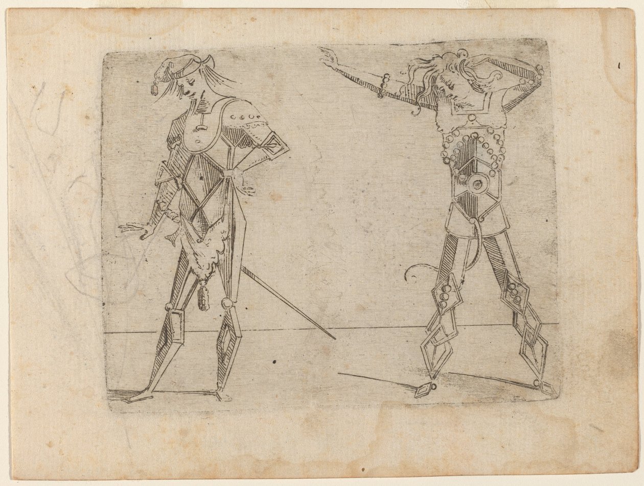 Teoksesta "Bizzarie di different figures" tekijältä Giovanni Battista Bracelli