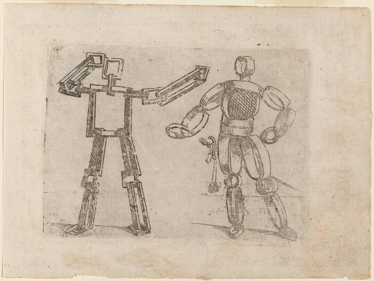 Teoksesta "Bizzarie di different figures" tekijältä Giovanni Battista Bracelli