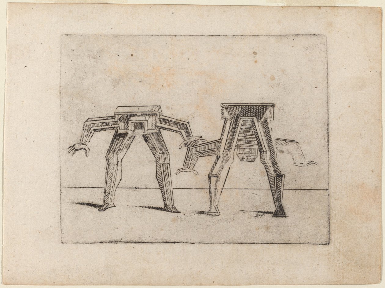Teoksesta "Bizzarie di different figures" tekijältä Giovanni Battista Bracelli