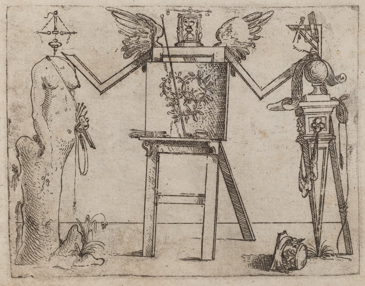 Teoksesta "Bizzarie di different figures" tekijältä Giovanni Battista Bracelli