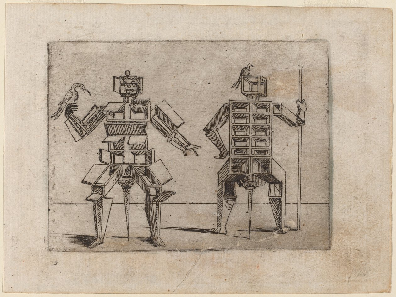 Teoksesta "Bizzarie di different figures" tekijältä Giovanni Battista Bracelli