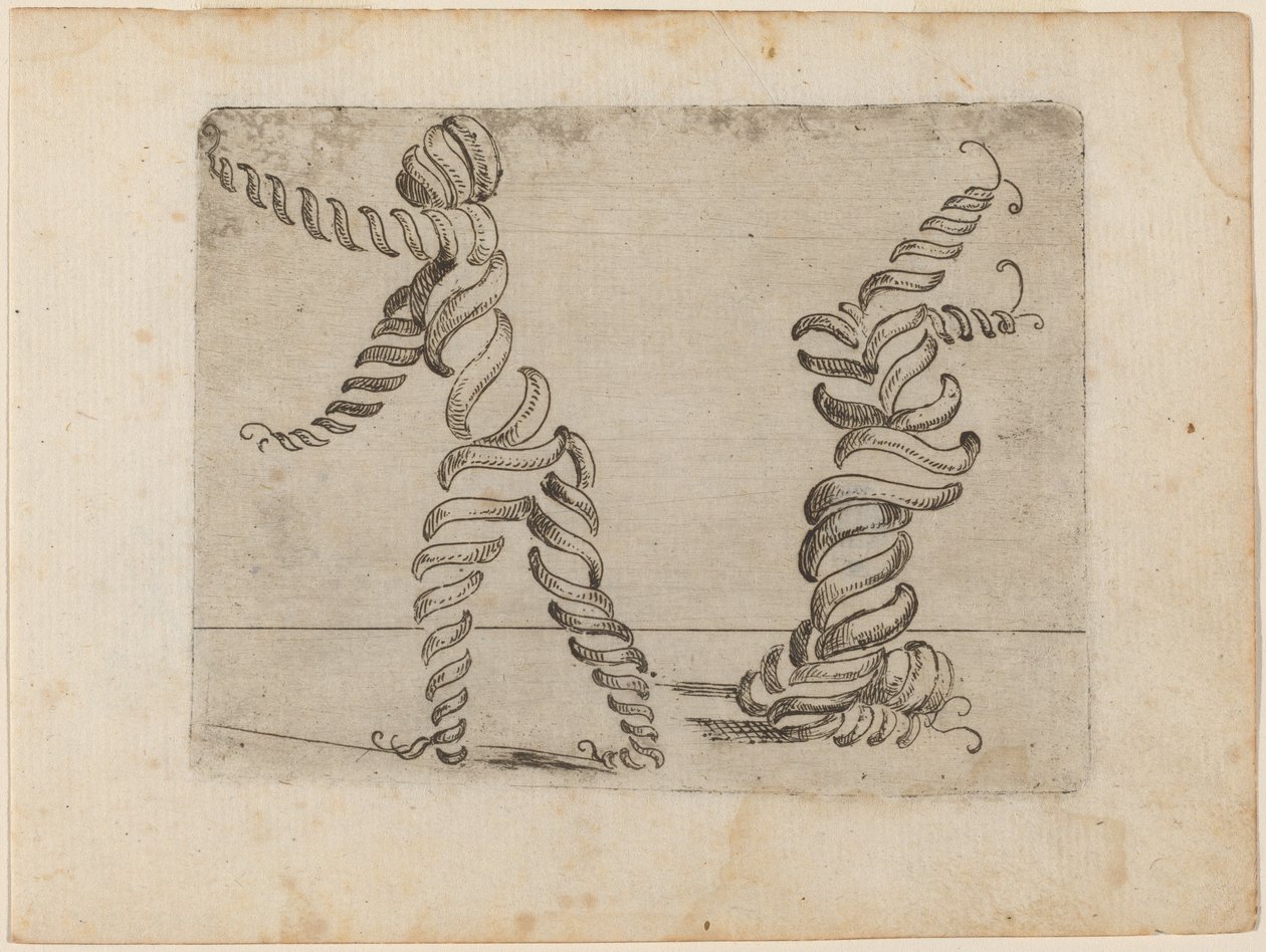 Teoksesta "Bizzarie di different figures" tekijältä Giovanni Battista Bracelli