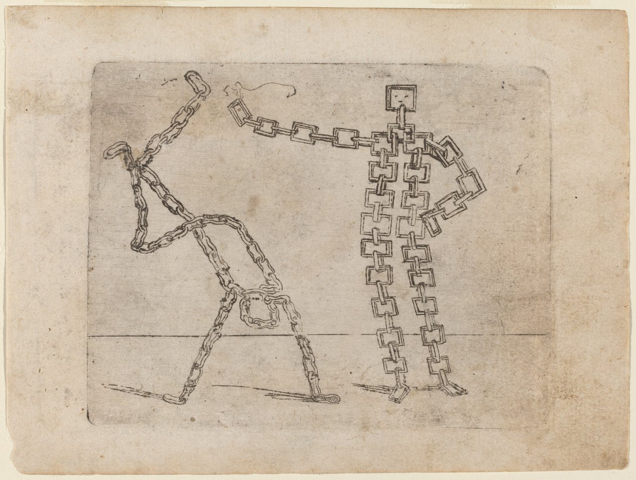 Teoksesta "Bizzarie di different figures" tekijältä Giovanni Battista Bracelli