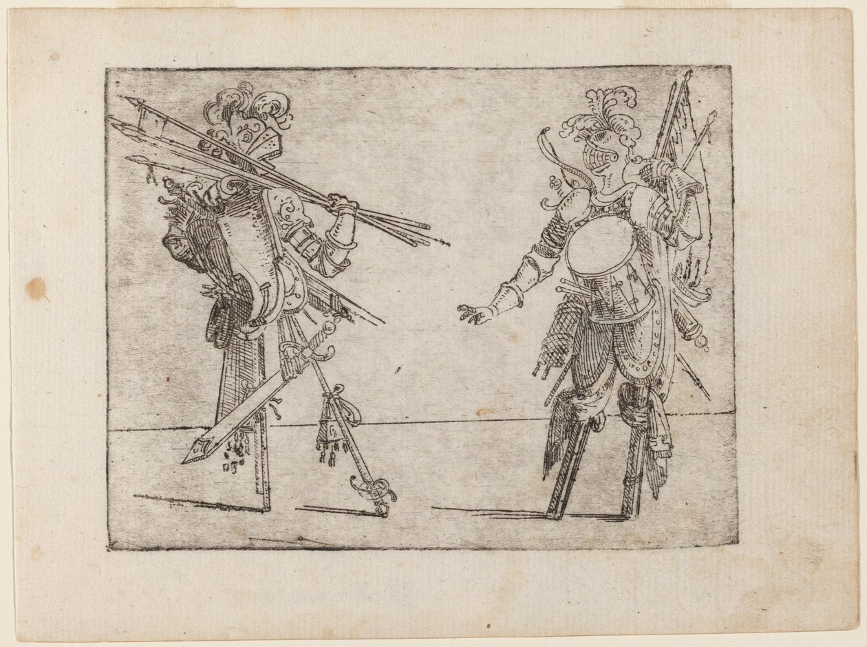Teoksesta "Bizzarie di different figures" tekijältä Giovanni Battista Bracelli