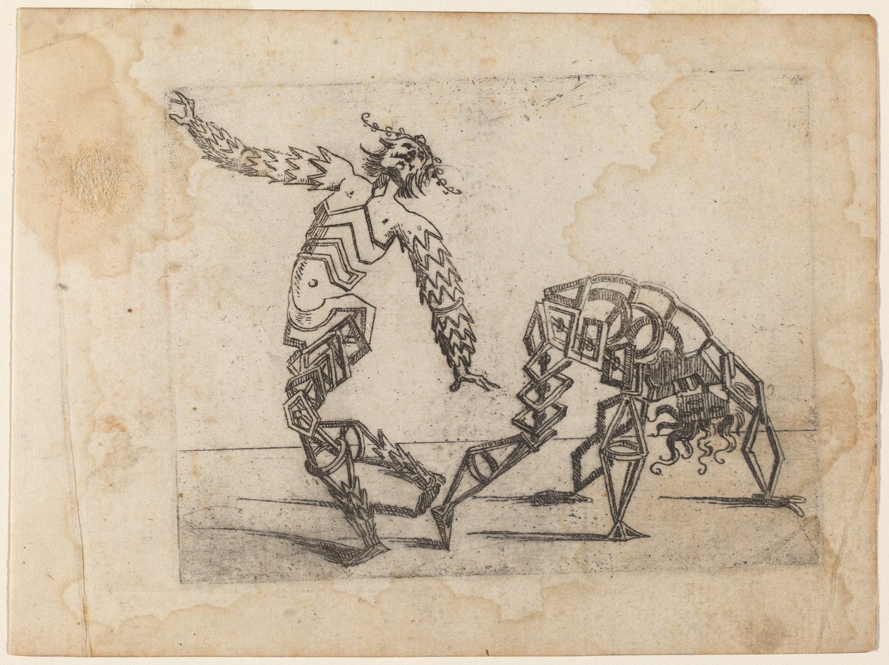 Teoksesta "Bizzarie di different figures" tekijältä Giovanni Battista Bracelli