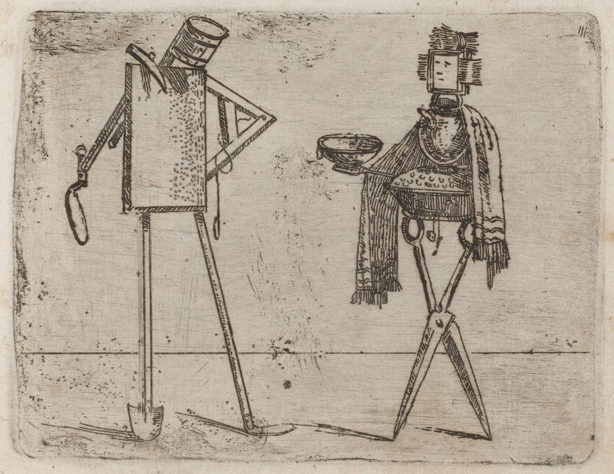 Teoksesta "Bizzarie di different figures" tekijältä Giovanni Battista Bracelli