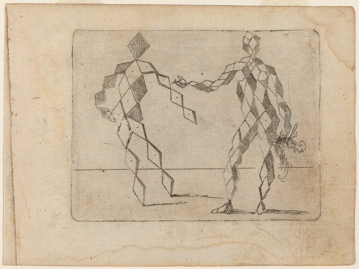 Teoksesta "Bizzarie di different figures" tekijältä Giovanni Battista Bracelli
