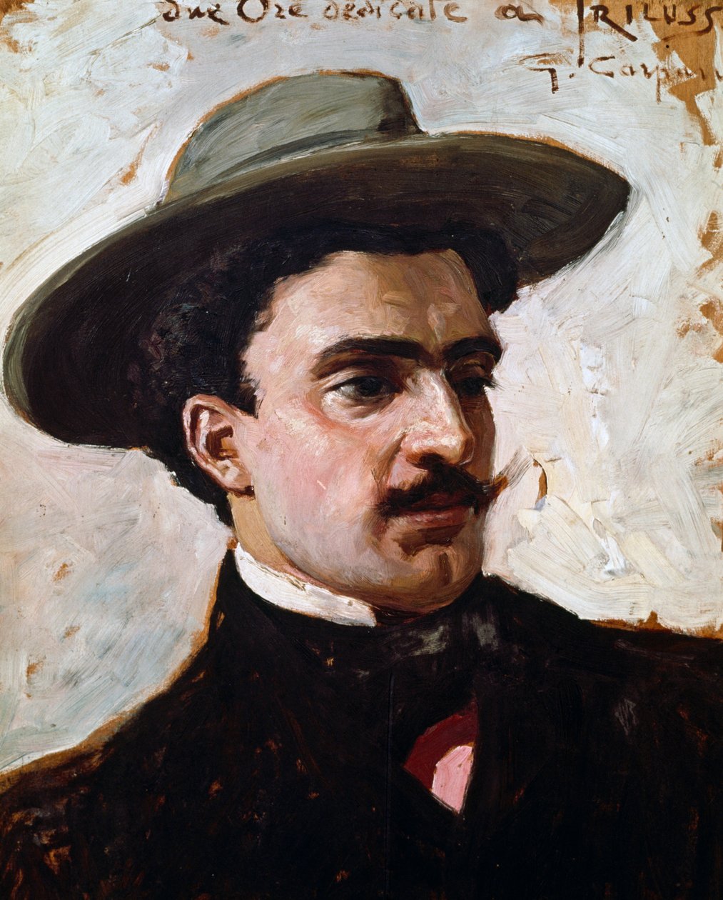 Trilussan muotokuva, Carlo Alberto Camillon anagrammaattinen salanimi Mariano Salustri (Rooma tekijältä Giovanni Battista Carpanetto