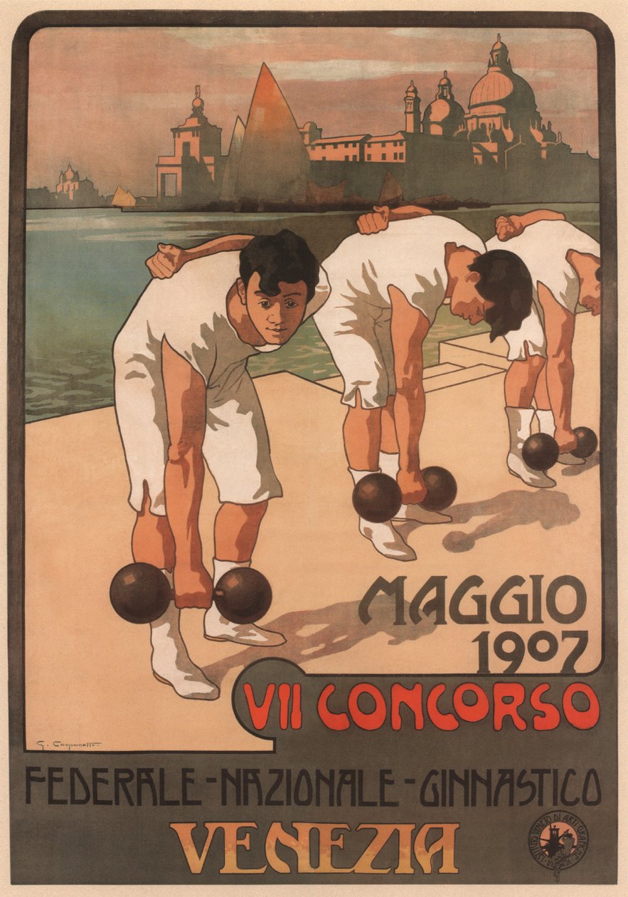 VII liittovaltion voimistelukilpailu, 1907 tekijältä Giovanni Battista Carpanetto