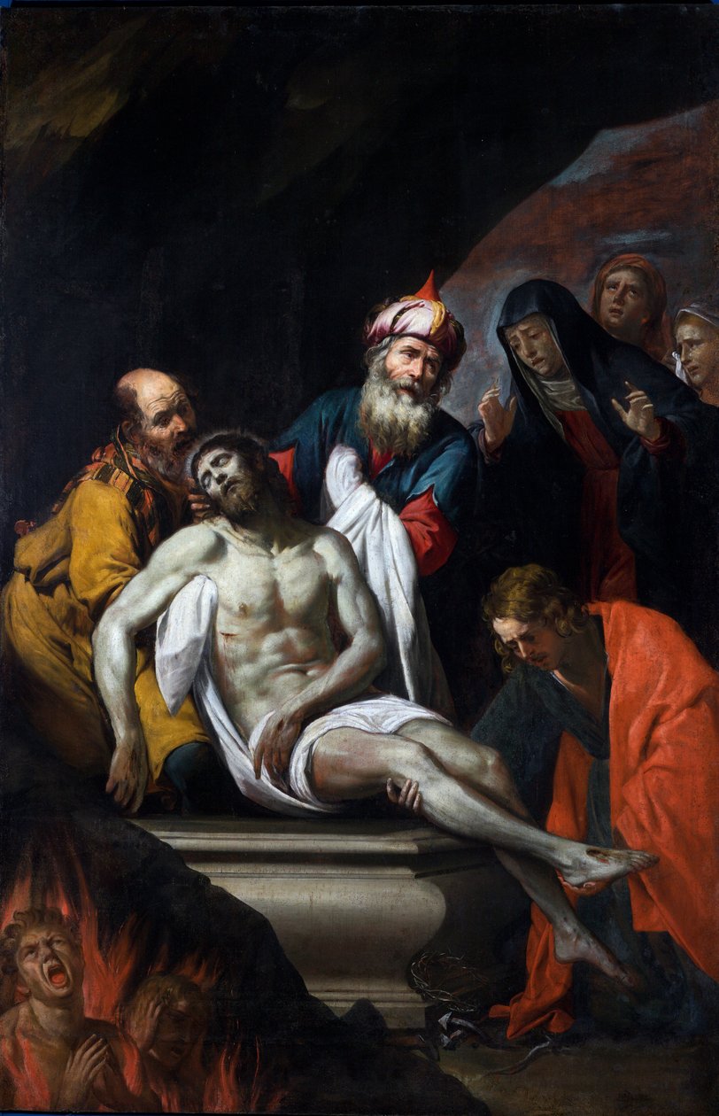 Laskeuma haudassa tekijältä Giovanni Battista Casoni