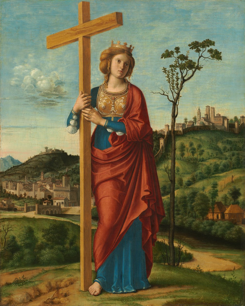 Pyhä Helena, n. 1495. tekijältä Giovanni Battista Cima da Conegliano