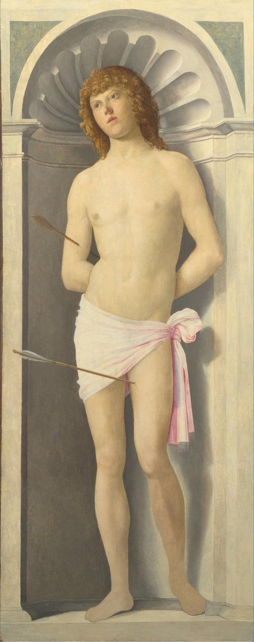 Pyhä Sebastian tekijältä Giovanni Battista Cima da Conegliano