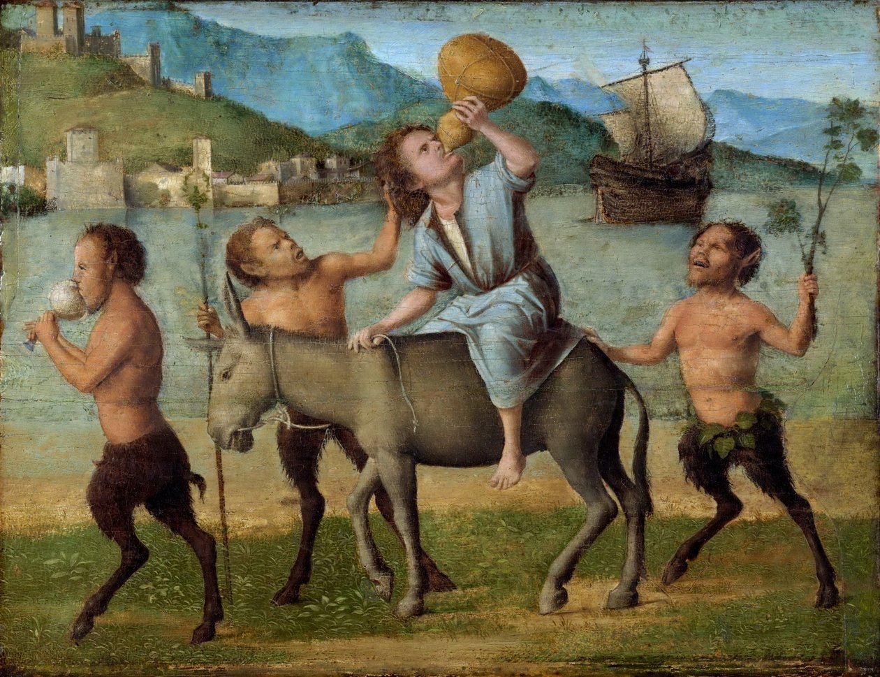 Silenus ja satyyrit tekijältä Giovanni Battista Cima da Conegliano