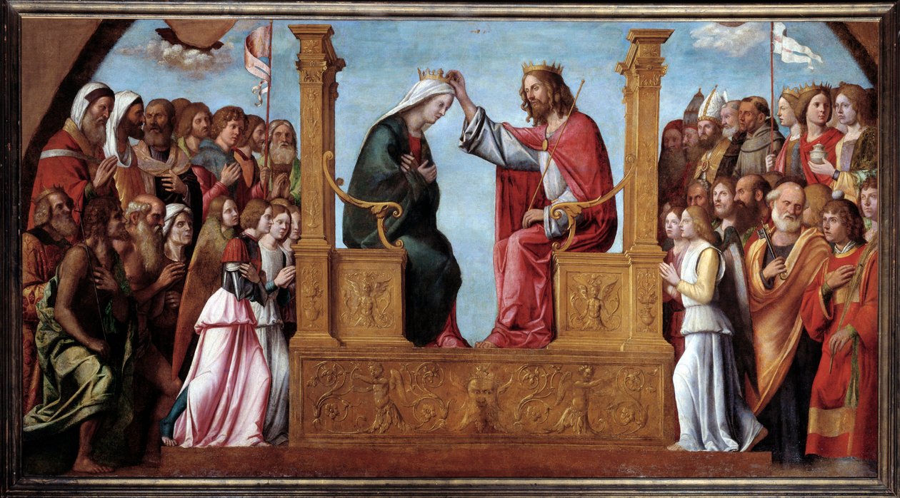 Neitsyen kruunaus (maalaus, vuoden 1510 jälkeen) tekijältä Giovanni Battista Cima da Conegliano