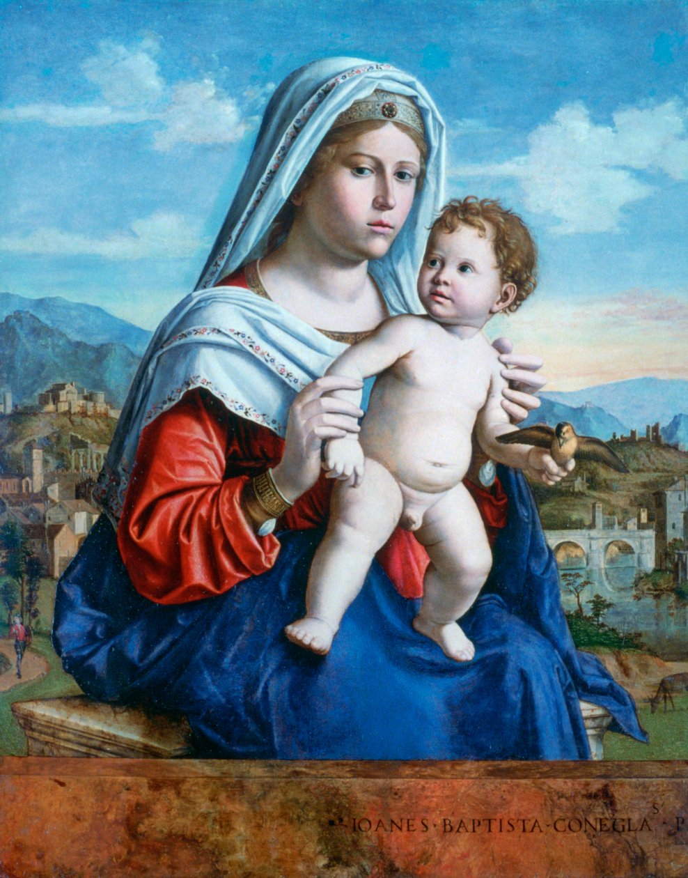 Neitsyt ja lapsi, c1505. tekijältä Giovanni Battista Cima da Conegliano