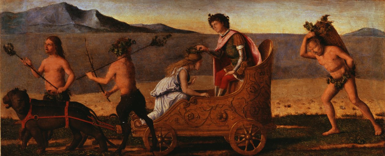 Bacchuksen ja Ariadnen häät tekijältä Giovanni Battista Cima da Conegliano