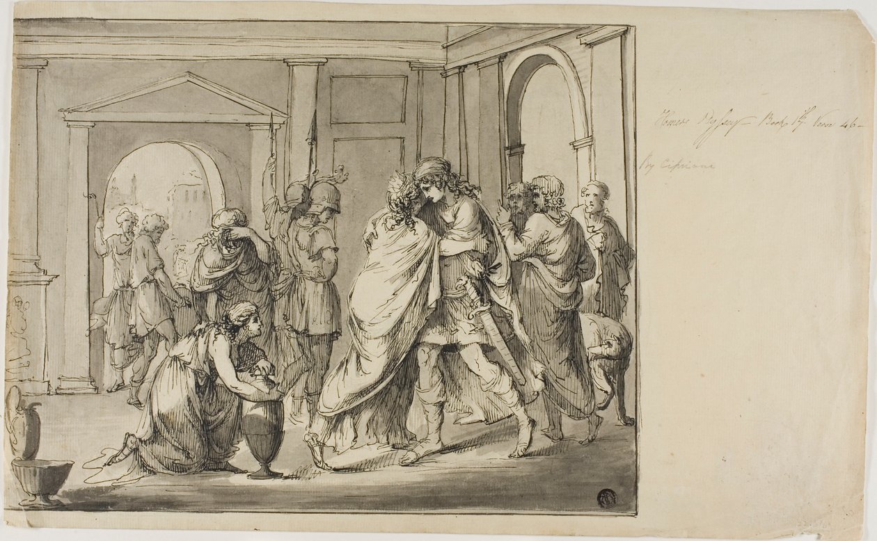 Homeroksen Odysseia tekijältä Giovanni Battista Cipriani