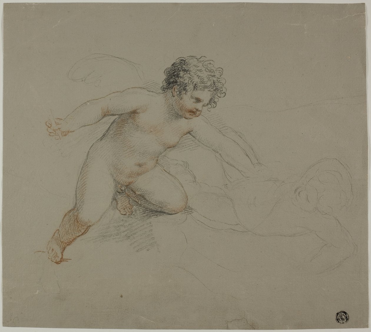 Kaksi Putti taistelevat tekijältä Giovanni Battista Cipriani