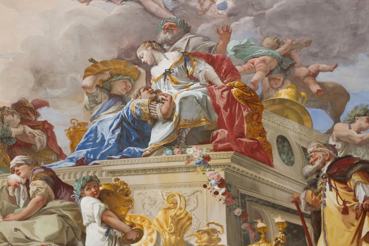 Iphigenian uhri (Sacrificio di Ifigenia), yksityiskohta tekijältä Giovanni Battista Crosato