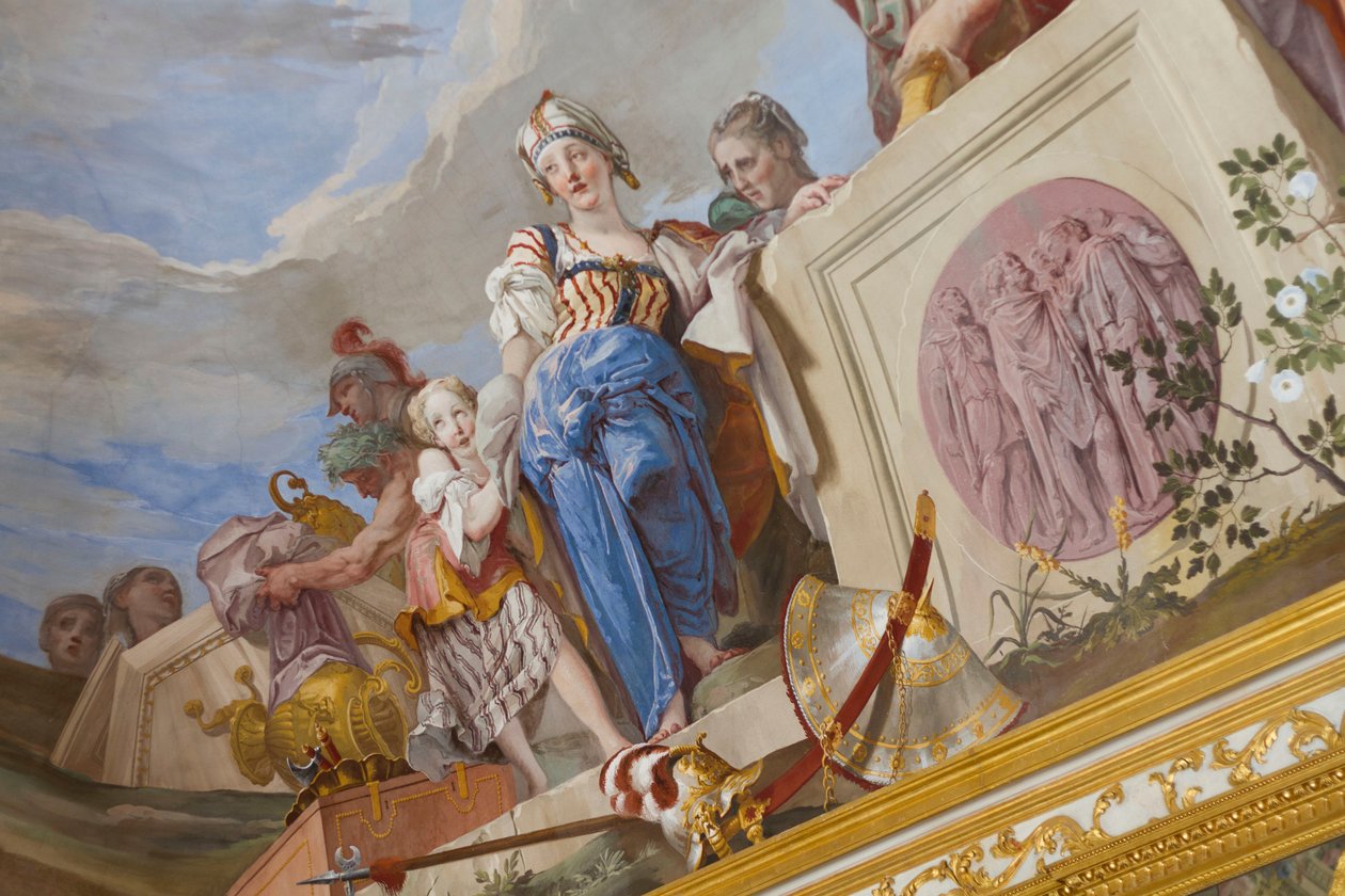 Iphigenian uhri (Sacrificio di Ifigenia), yksityiskohta tekijältä Giovanni Battista Crosato