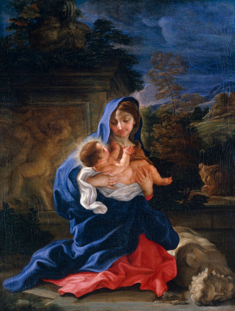"Loput lennossa Egyptiin", 1659-1709 tekijältä Giovanni Battista Gaulli Baciccio